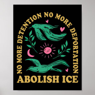 Abolish Ice Retro Protest und widerstehen Support  Poster