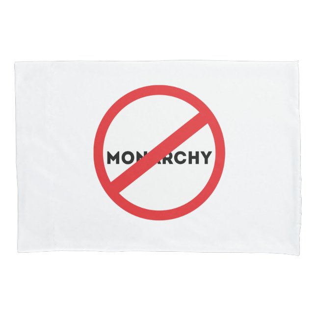 Abolish the Monarchy Pillowcase Kissenbezug (Vorderseite)