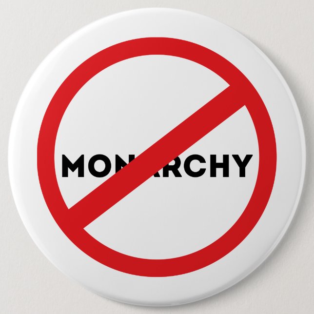 Abolish vom Monarchie Magnet Button (Vorderseite)
