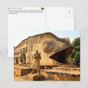 Abomey, Benin Reise-Postkarte Postkarte