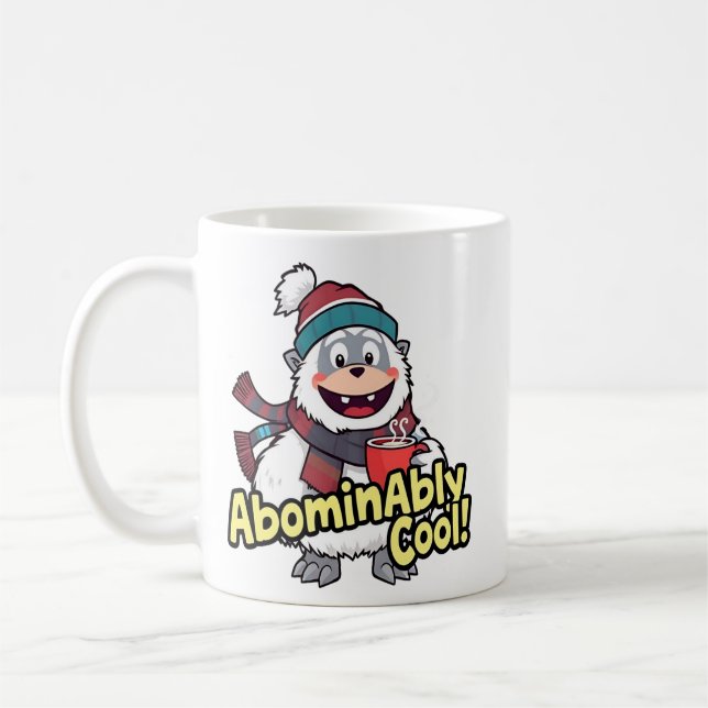 Abominierlich Cooles Winter Yeti Design Kaffeetasse (Links)