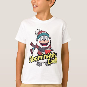 Abominierlich Cooles Winter Yeti Design T-Shirt