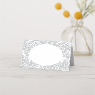 Abondance Botanique Argent Place Cartes de nom