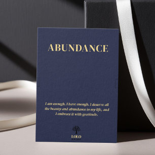 Abondance Signifiant Bracelet Bijoux Carte d'affic