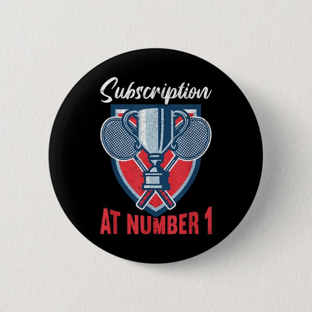 Abonnement bei Nummer 1 Lustiger Badminton  Button (Vorderseite)