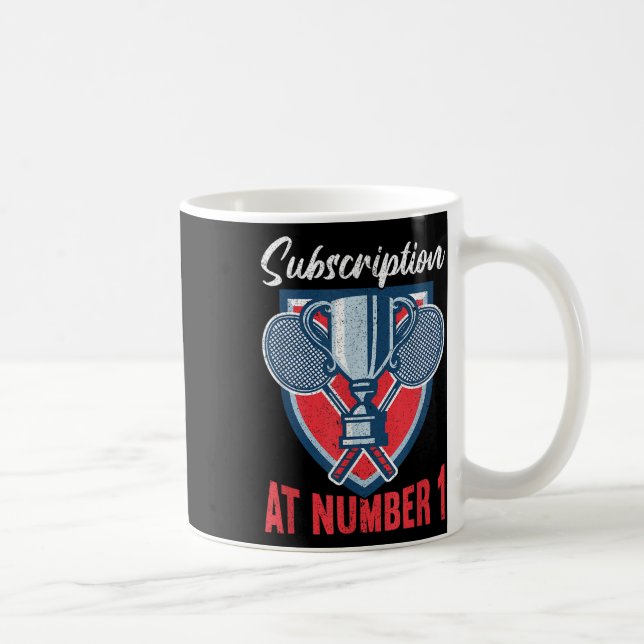 Abonnement bei Nummer 1 Lustiger Badminton  Kaffeetasse (Rechts)