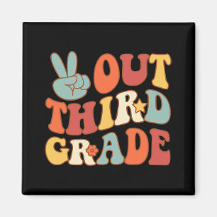 Abonnieren Sie die dritte Klasse Groovy letzte Tag Magnet