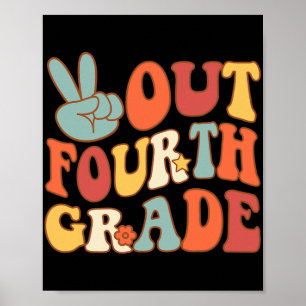 Abonnieren Sie die vierte Klasse Groovy Letzten Ta Poster