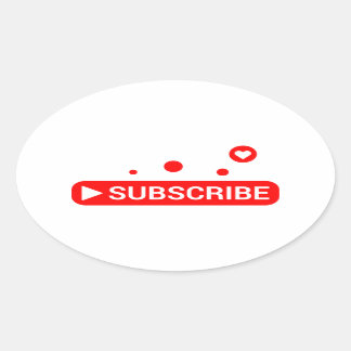 abonnieren Sie meinen YouTube-Kanalaufkleber Ovaler Aufkleber
