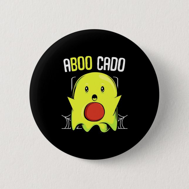 Aboocado Avocado Halloween Button (Vorderseite)