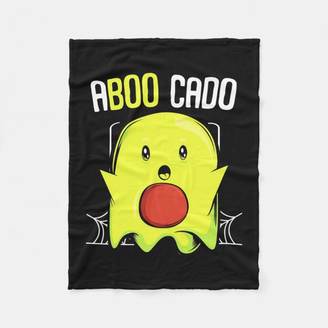 Aboocado Avocado Halloween Fleecedecke (Vorderseite)
