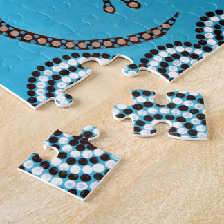 Aboriginal Art, Gecko, Punktmalerei, Dot-Painting