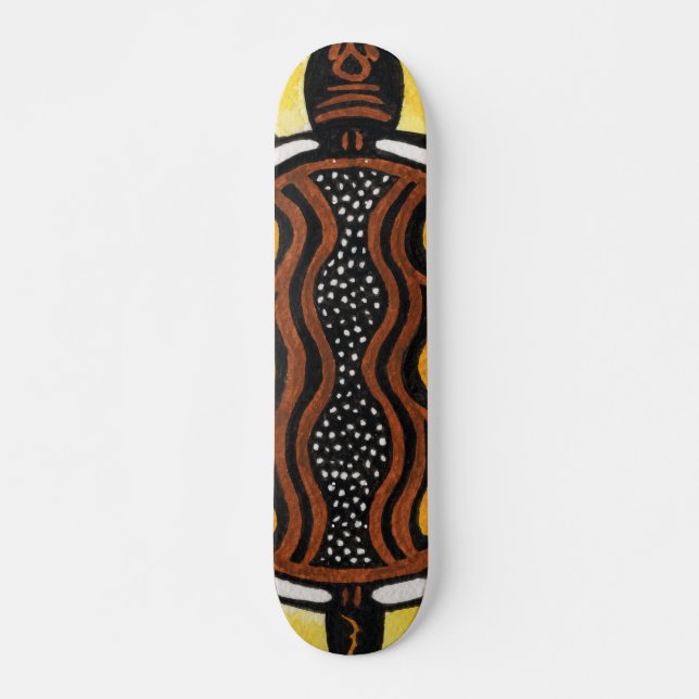 Aboriginal Art Painting Skateboard (Vorne)