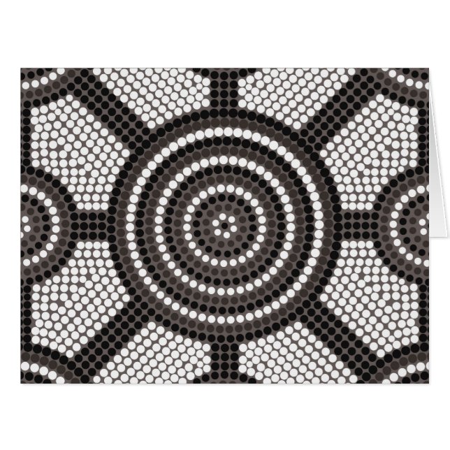 Aboriginal dot painting (Vorderseite (Horizontal))