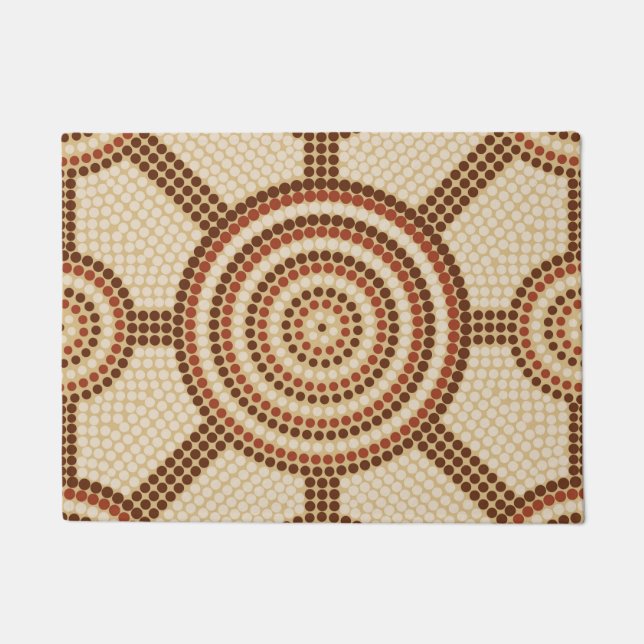 Aboriginal dot painting fußmatte (Vorderseite)