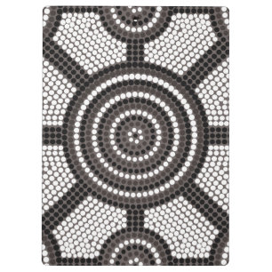 Aboriginal dot painting klemmbrett