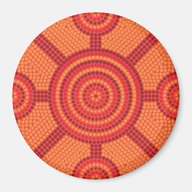 Aboriginal dot painting magnet (Vorne)