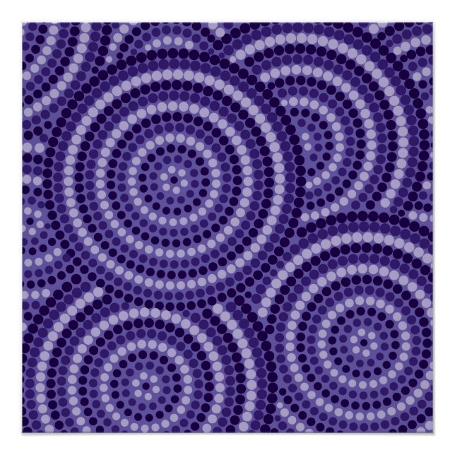 Aboriginal dot painting poster (Vorderseite)