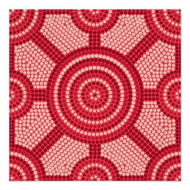 Aboriginal dot painting poster (Vorderseite)