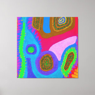 Aborigine-Abstrakt Art Vol. 05 Leinwanddruck