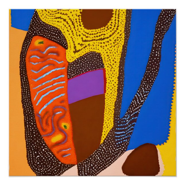 Aborigine Abstrakt Art Vol. 09 Poster (Vorderseite)