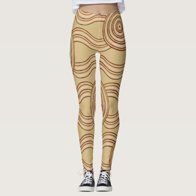 Aborigine Art Earth Leggings (Vorderseite)