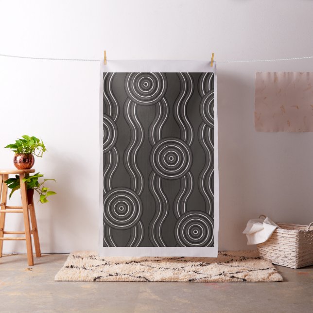 Aborigine Art Storm Stoff (Beispiel)