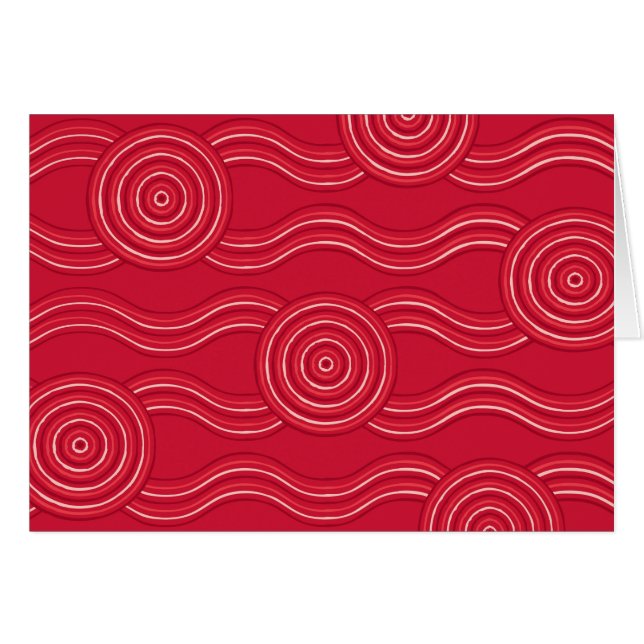 Aborigine Art Waratah (Vorderseite (Horizontal))