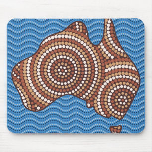 Aborigine-Australien Punktmalerei Mousepad