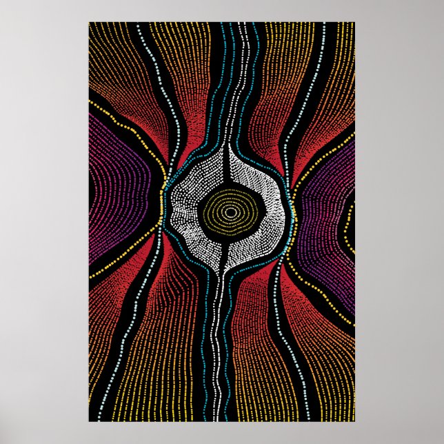 Aborigine Design-2-Poster Poster (Vorne)