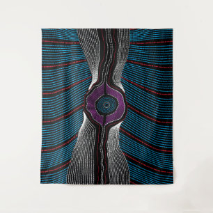 Aborigine-Design 6 Tapestry Wandteppich