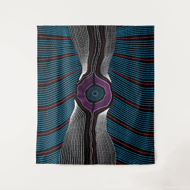 Aborigine-Design 6 Tapestry Wandteppich (Vorderseite)