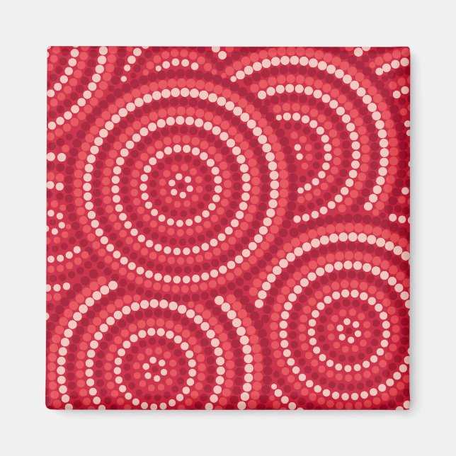 Aborigine-Dot-Malerei Magnet (Vorne)