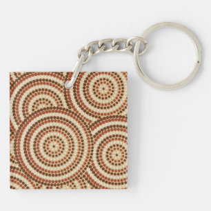 Aborigine-Dot-Malerei Schlüsselanhänger