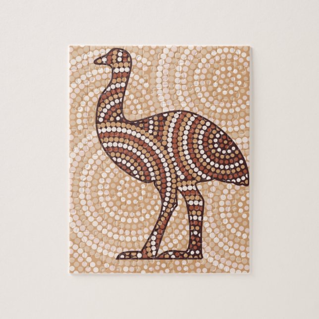 Aborigine-Emu-Punktmalerei (Vertikal)