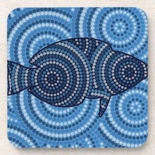 Aborigine-Fische Punktion Untersetzer