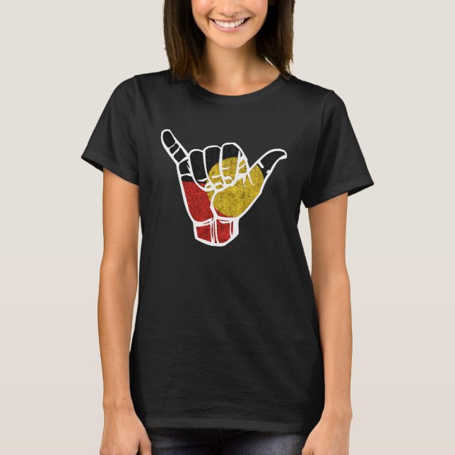 Aborigine Flag Vintag T-Shirt (Vorderseite)