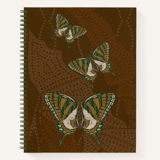 Aborigine-Frack SpiralNotebook Notizbuch (Vorderseite)
