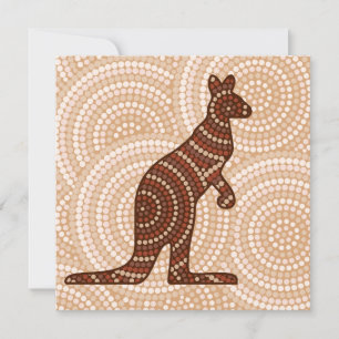Aborigine-Kangaroo-Punktmalerei