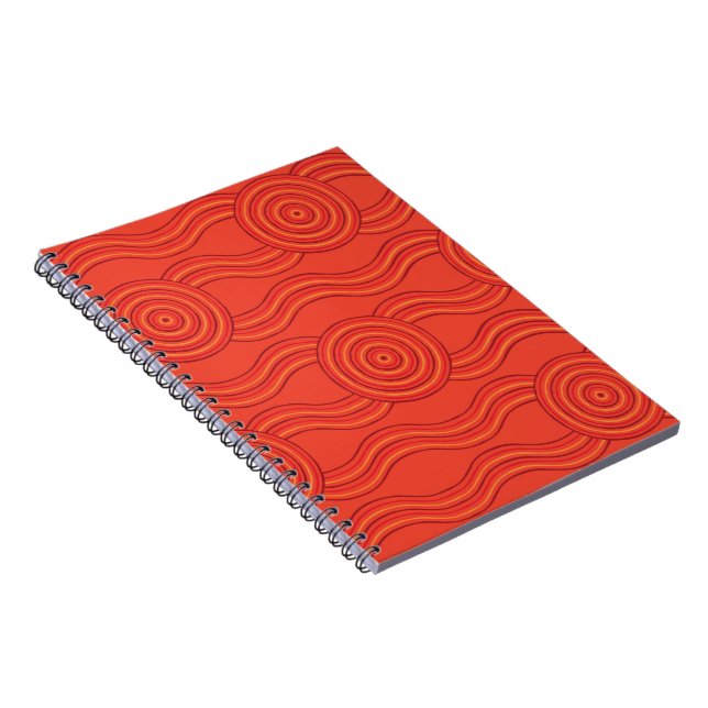 Aborigine-Kunst-Feuer Notizblock (Rechte Seite)
