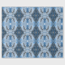 Aborigine-Kunst Packing Papier blauen Punkte.