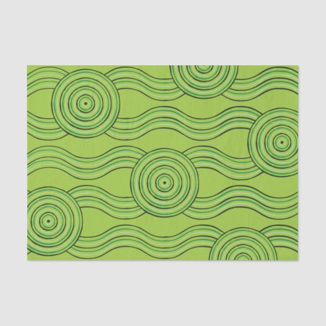 Aborigine-Kunst Seidenpapier (Vorderseite)