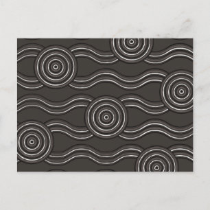 Aborigine-Kunststurm Postkarte