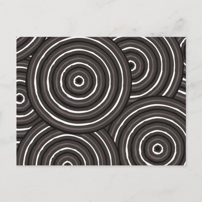 Aborigine-Leinenmalerei Postkarte (Vorderseite)