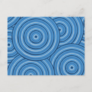 Aborigine-Linie Malerei Postkarte