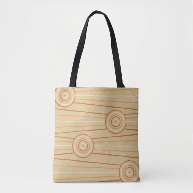 Aborigine-Linien- und Kreismalerei Tasche (Vorderseite)