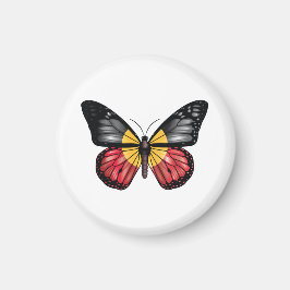 Aborigine Monarque Butterfly Flag Magnet