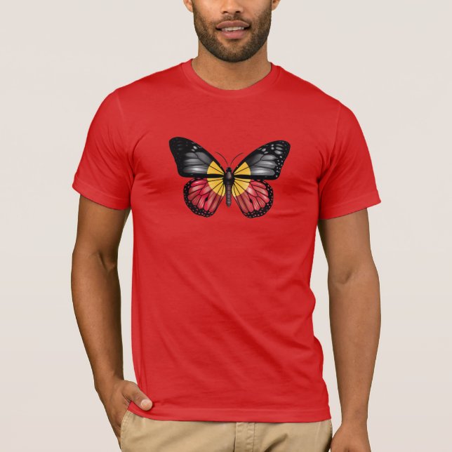 Aborigine Monarque Butterfly Flag T-Shirt (Vorderseite)