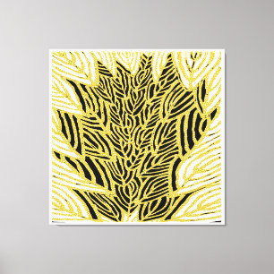 Aborigine-Muster-14 Stretched Canvas Print Leinwanddruck