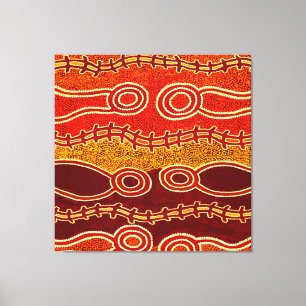 Aborigine-Serpents. Leinwanddruck